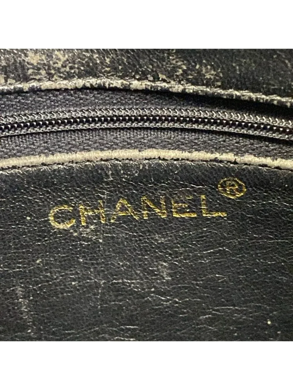 Chanel Shoulder Bag Quilted Black Tassel Gold Lambskin